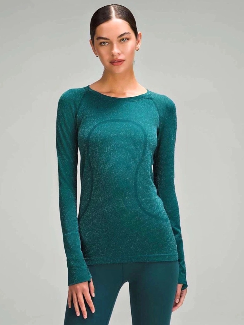 lululemon Swiftly Tech Long-Sleeve Shirt 2.0 in Sparkly Emerald Green
